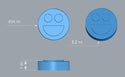 Moule gommeux Smiley Face de 3,2 ml - 192 cavités