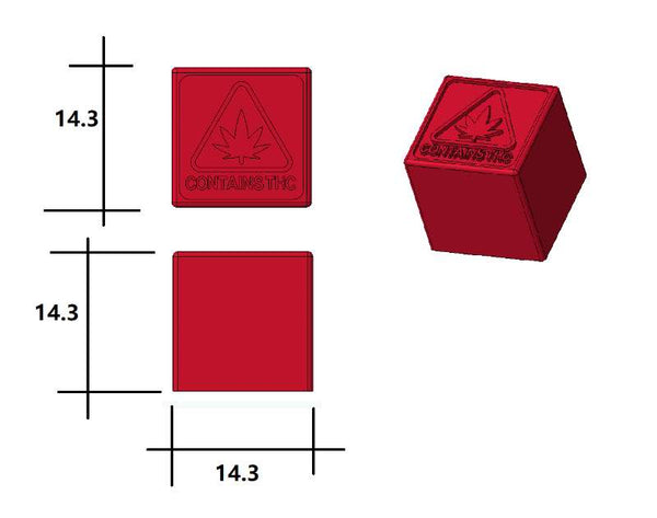 2,9 ml Rhode Island State Compliance Logo Gummiform – 391 Vertiefungen